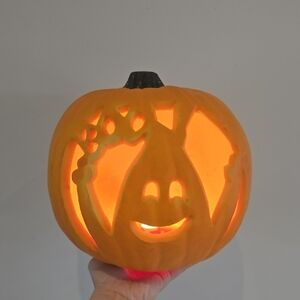 Vintage 90s Halloween Gemmy Boo Light Up Jack Or Lantern Foam Mold